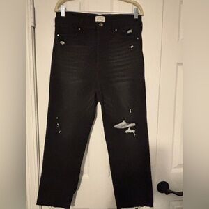 Serra Retreat Womens Jeans Size 12/32 Dume High Rise Straight Leg Carbon Beach